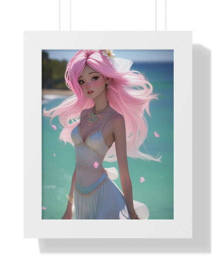 Eco-Conscious Mermaid Art Set with Sustainable Framing