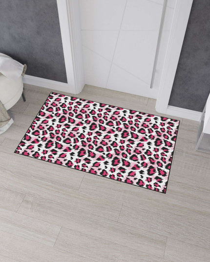 Stylish Pink Leopard Print Area Rug for a Trendy Home Refresh