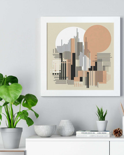 Sustainable Elegance: Framed Vertical Art Prints by Maison d'Elite