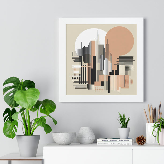 Eco-Chic Vertical Art Print with Sustainable Frame