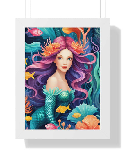 Enchanted Mermaid Retreat Vertical Wall Art - Artisan Designed by Maison d'Elite