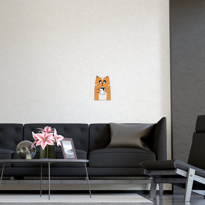 Elegant Feline Enthusiast's Assortment - Opulent Matte Prints for Enhancing Home Interiors