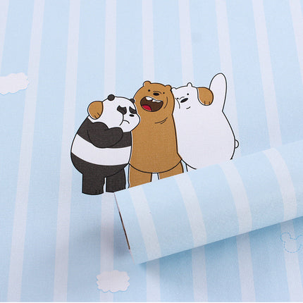 Self Adhesive Wallpaper PVC Cartoon Series Pastoral 45 Banana Stars Moon 10m