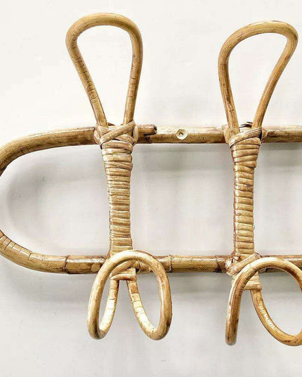 Whimsical Rattan Wall Hooks for Playful Kids' Rooms