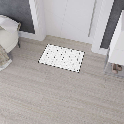 Stylish Non-Slip Black and White Polka Dot Area Rug for Modern Homes
