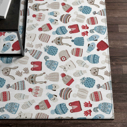 Cozy Elegance: Customizable Winter Wonderland Luxury Rug Collection