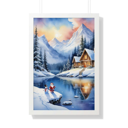 Sustainable Elegance: Eco-Friendly Fantasy Christmas Vertical Wall Art