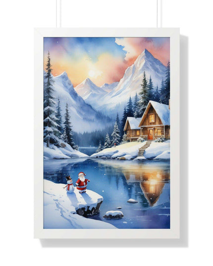 Sustainable Elegance: Eco-Friendly Fantasy Christmas Vertical Wall Art