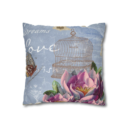 Elegant Shabby Chic Throw Pillow Cover - Enhance Your Home Decor