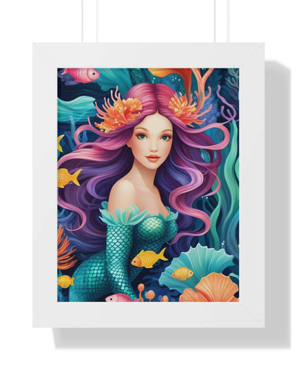 Enchanted Mermaid Retreat Vertical Wall Art - Artisan Designed by Maison d'Elite