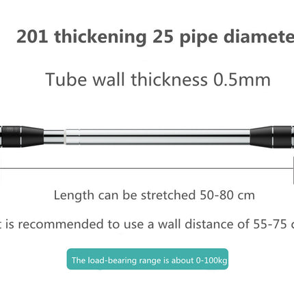 Punch-free Telescopic Rod Curtain Rod Bedroom Shower Curtain Rod Dryin