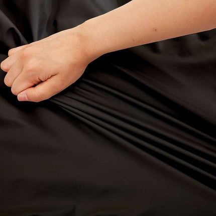 Sleek Black Waterproof Elastic Table Cover for Events and Outdoor Gatherings