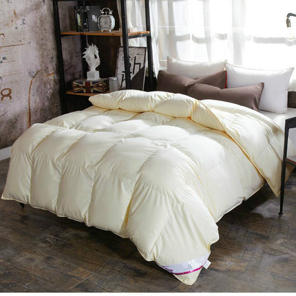 Peekaboo Studio Thickened Velvet Goose Down Quilt - 100% Cotton, Luxur