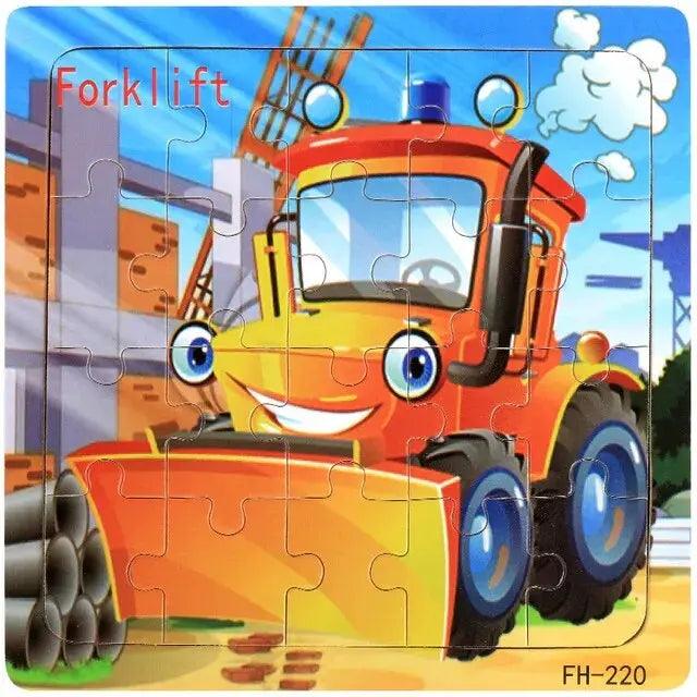 Montessori Interactive 3D Wooden Puzzle - Engaging Learning Toy for Young Adventurers