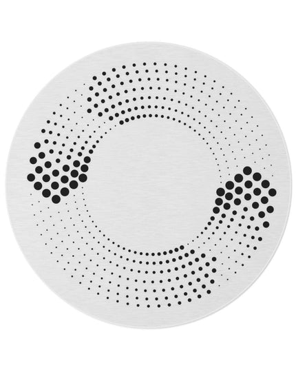 Vibrant Chenille Watercolor Round Area Rug - 5x5 Feet by Maison d'Elite