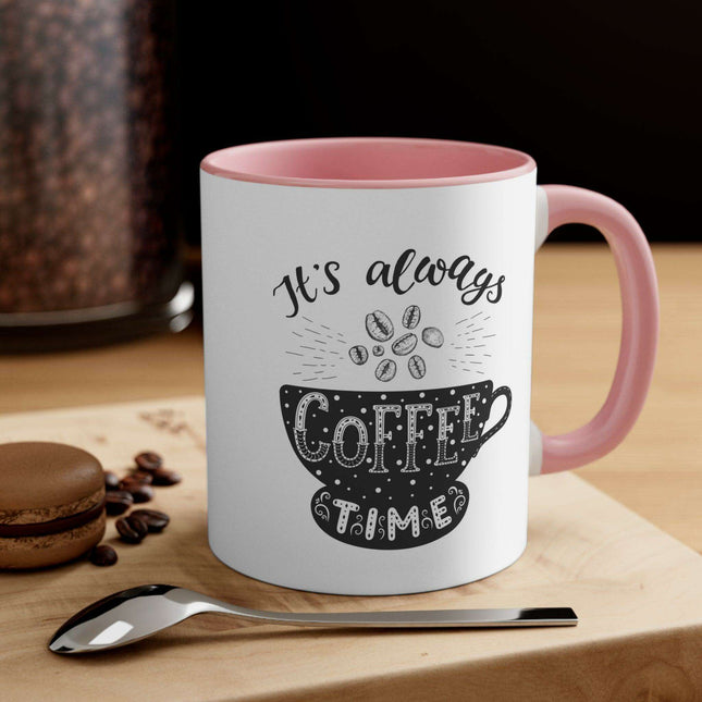 Personalized Colorful Ceramic Coffee Mug - 11oz Two-Tone Design