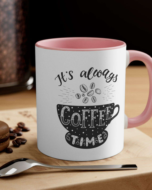 Personalized Colorful Ceramic Coffee Mug - 11oz Two-Tone Design