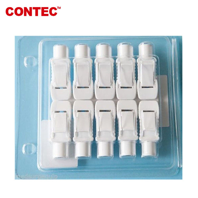 10 Pcs Banana ECG Clips Cable Connector 4.0mm Kit 20 Disposable Electrodes