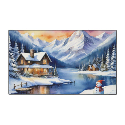 Personalized Luxury Polyester Area Rug with Anti-Slip Backing