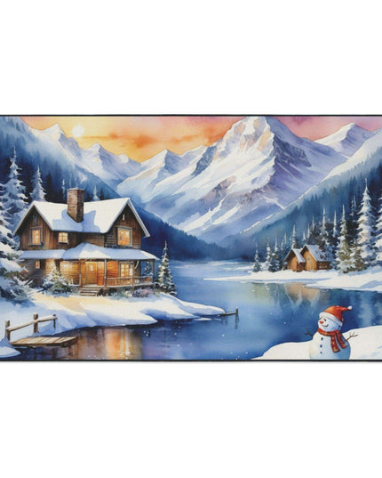 Personalized Luxury Polyester Area Rug with Anti-Slip Backing