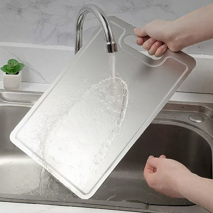 Pure Titanium Cutting Board With Holes 2mm Thick Square Chopping Board