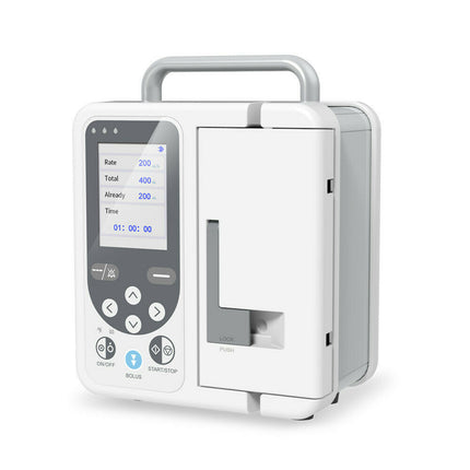 Volumetric IV Infusion Pump with Alarm System & Rechargeable Battery