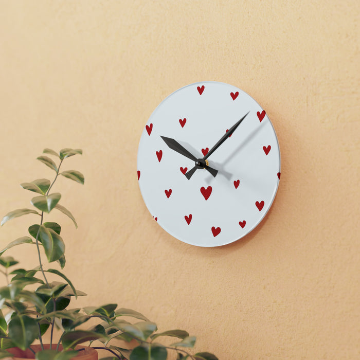 Vibrant Acrylic Wall Clocks - Modern Timepieces with Cute Penguin Prints and Effortless Hanging Slot