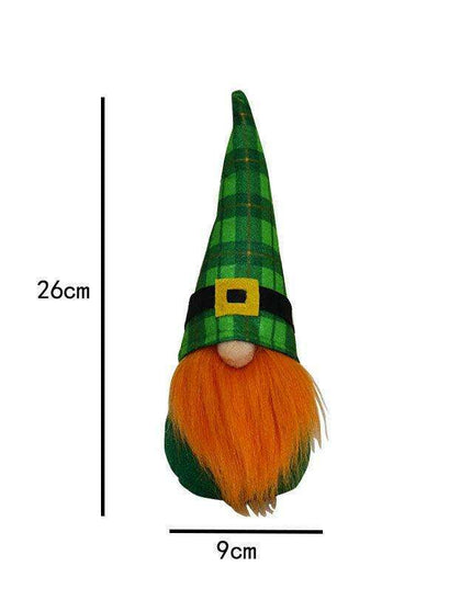 Charming Shamrock Green Long Legs Irish Doll - Festival Whimsy