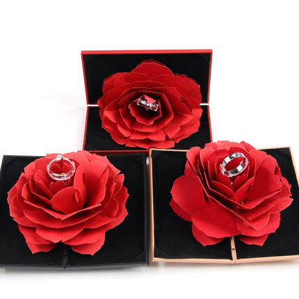Rotating rose ring box