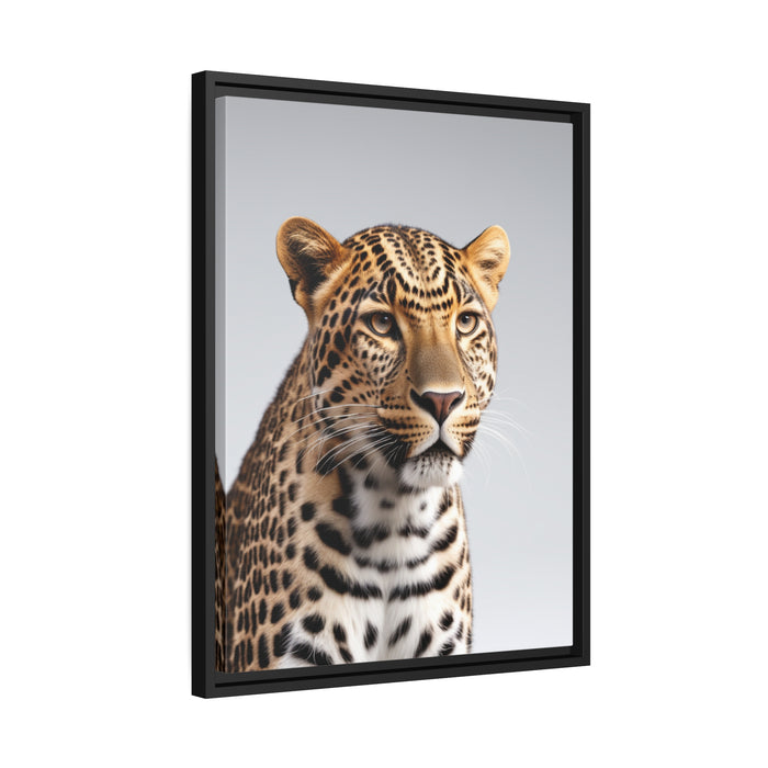 Eco-Chic Tiger Canvas Art with Black Frame - Sustainable Home Decor