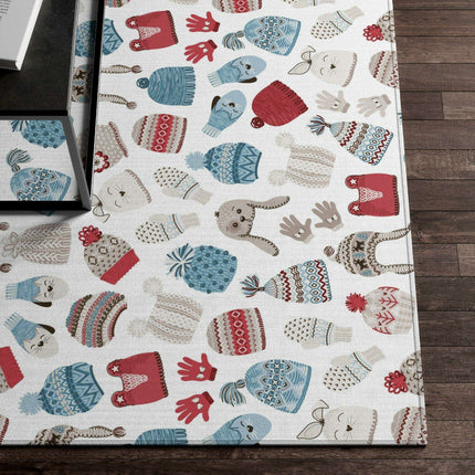 Cozy Elegance: Customizable Winter Wonderland Luxury Rug Collection
