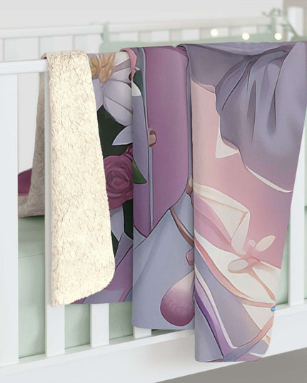 Anime Fantasy Tribal Plush Sherpa Blanket - Cozy Elegance for All Seasons