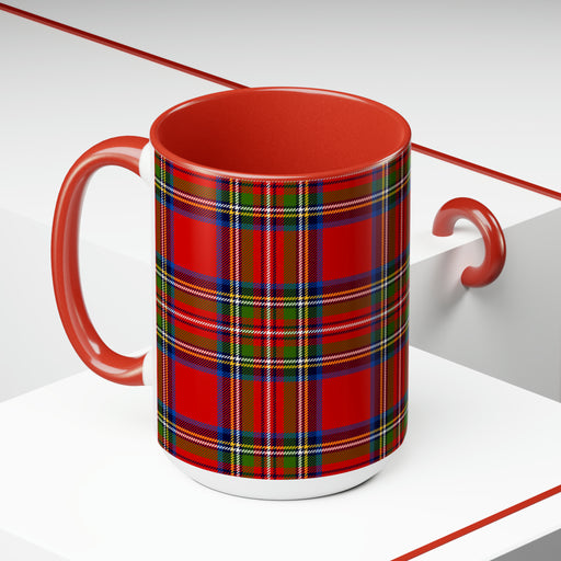 Maison d'Elite Christmas Two-Tone Coffee Mugs for Discerning Tastes 15oz