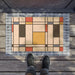 Elite Geometry Personalized Outdoor Doormat - Luxury Welcome Statement