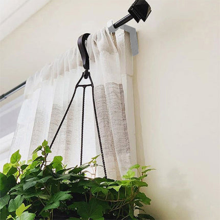 2 X Curtain Rod Bracket Kwik Hang Curtain Rod Holders Tap Right Into W