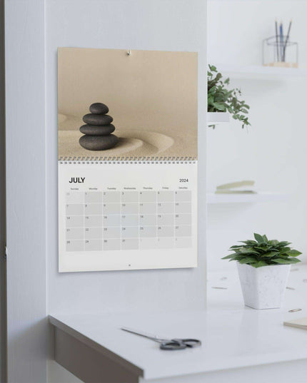 Zen Masterpieces 2024 Artistic Wall Calendar - Elevate Your Space with Elegance
