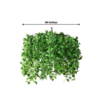 AliKopy 46" Green Eucalyptus Leaf Vines - Interchangeable Hanging Cano