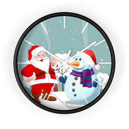 Luxury Festive Wooden Wall Clock for Upscale Interiors