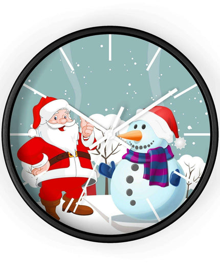 Luxury Festive Wooden Wall Clock for Upscale Interiors