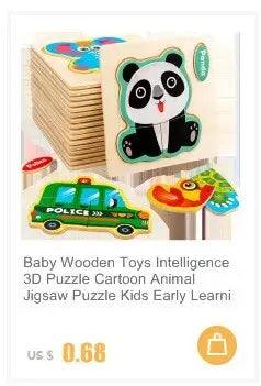 Montessori Interactive 3D Wooden Puzzle - Engaging Learning Toy for Young Adventurers