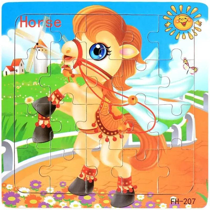 Montessori Interactive 3D Wooden Puzzle - Engaging Learning Toy for Young Adventurers