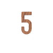 Exquisite Black Walnut Nordic House Number Plaque