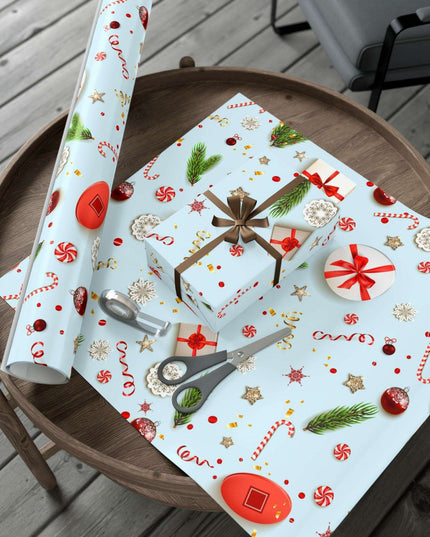 Personalized Elegant Holiday Gift Wrap - Custom Matte & Satin Options