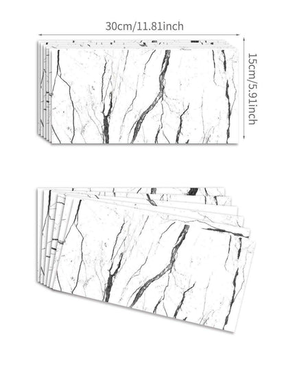 Luxurious Waterproof Brick Decals for Washbasin Enhancement