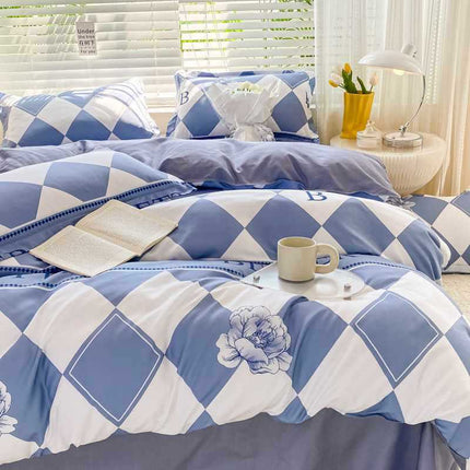 Peekaboo Studio Washed Cotton Double Bed Quilt Cover - Soft & Breathab