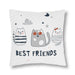 Chic Water-Resistant Floral Cushion Covers for Stylish Outdoor Comfort - Easy Care Zipper Closure