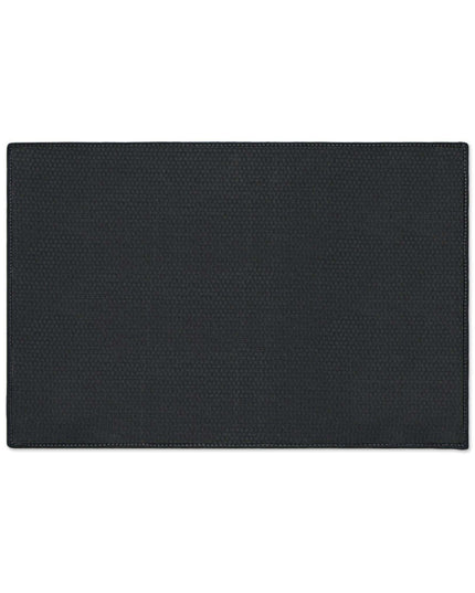 Chic Geometric Chamomile Area Rug with Elegant Black Edging and Anti-Slip Base