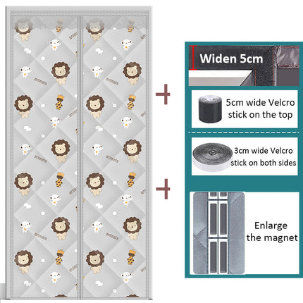 Self Priming Cotton Door Curtain Thickened Household Warm Wind Partiti