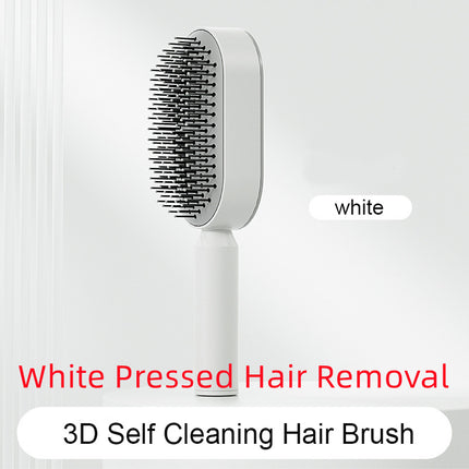 Self Cleaning Hair Brush For Women One-key Cleaning Hair Loss Airbag M
