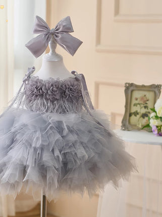Peekaboo Studio One Year Old Flower Girl Dress - Elegant & Floral Desi